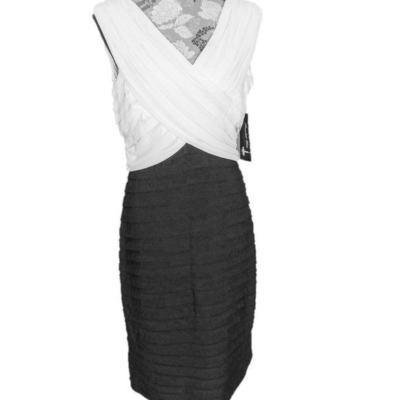 Scarlett Nite Dresses & Skirts - NWT Scarlett Nite Sz 12 Dress Black White Layered